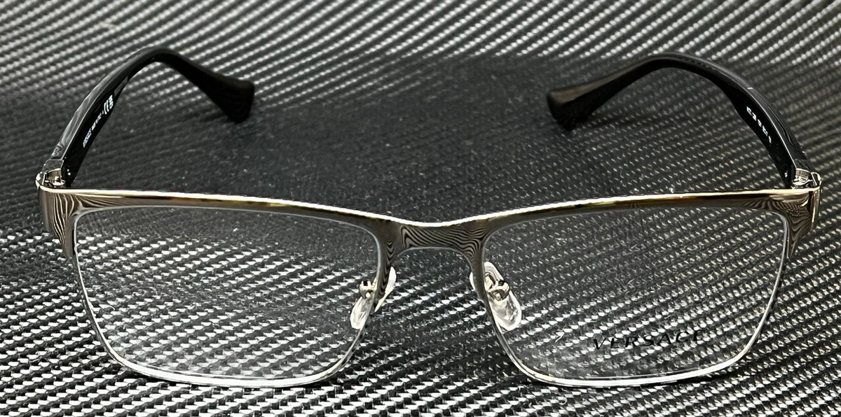 VERSACE VE1285 1001 Gunmetal Men's 56 mm Large Eyeglasses | eBay