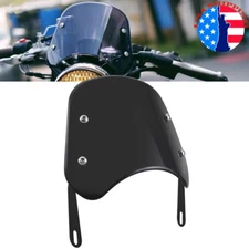 Universal 5"-7" Round Windshield Windscreen Wind Deflector For Yamaha For Honda