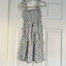 Reformation Kids Dawson Linen Dress Pixie Blue Size 8 EUC (runs small)