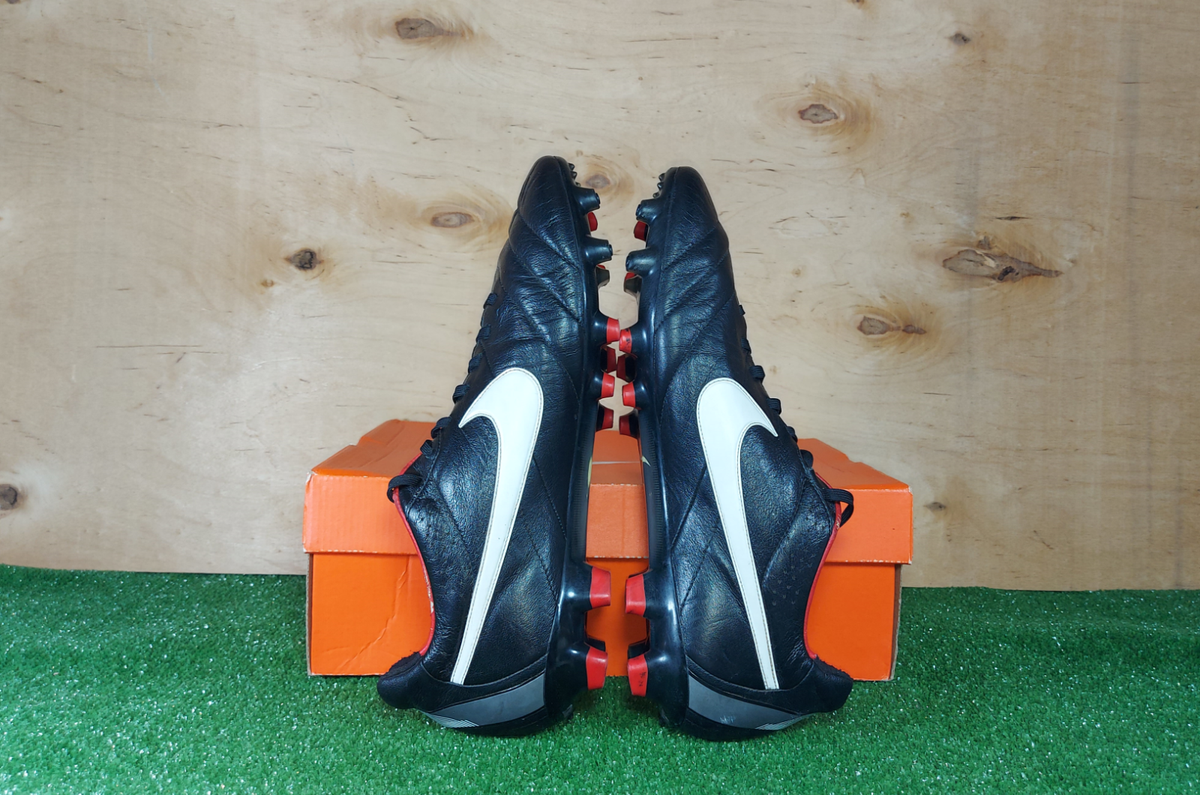 Nike Tiempo Legend Ⅳ FG 454316 010 Black boots Cleats mens