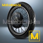 21X2.15 60 SPOKE WHEEL STAINLESS FOR HARLEY SPORTSTER DYNA FRONT BLACK TIRE (TR)
