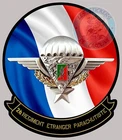 MILITARY BADGE STICKER PARATROOPER FOREIGN LEGION 2 REP REGIMENT PZ026