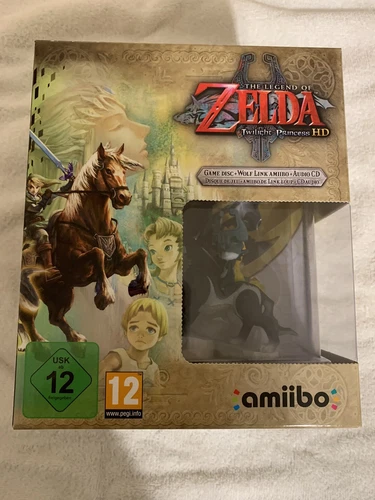 Legend of Zelda Twilight Princess HD Collectors Wolf Amiibo & Soundtrack PAL