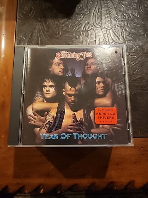 THE SCREAMING JETS cd TEAR OF THOUGHT Holed Front Insert & Barcode Hype Sticker 