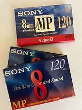 Sony, MP Video 8 - 120 min: LOT of 3 BRAND NEW SEALED UNUSED X3