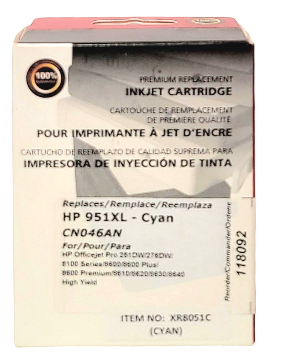 Cartouche D'encre Cyan Compatible Visiodirect Pour HP OfficeJet Pro 8600 (neuf)