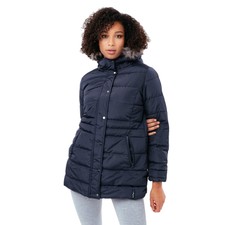 Hype Womens/ladies Faux Fur Trim Padded Coat Hy6955