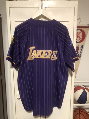 lakers pinstripe jersey