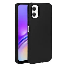 For Samsung Galaxy A06 Case Simple Hard Slim Cover with Glass Screen Protector