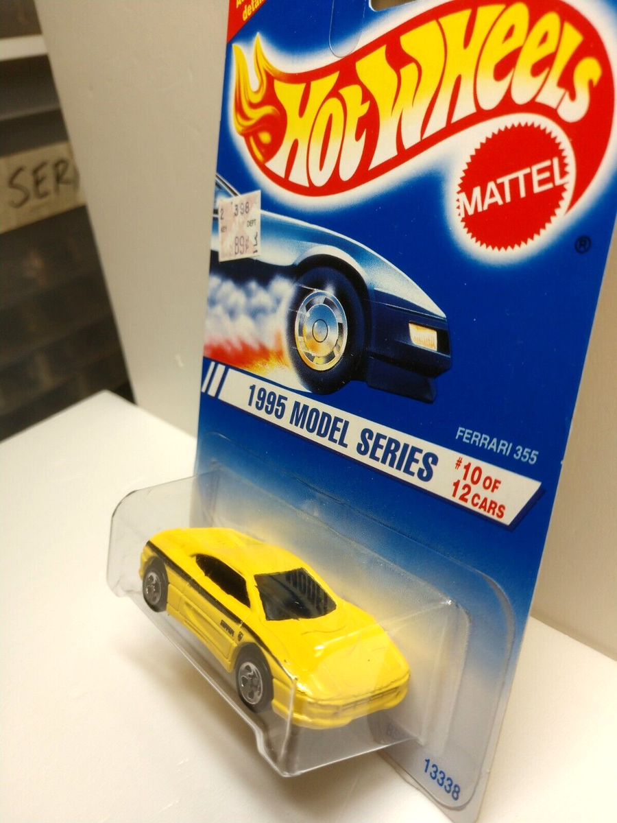 1995 New Model Series #350 Hot Wheels YELLOW FERRARI 355 WITH