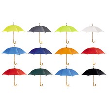 SUMMER CLASSIC UMBRELLA Crook Wooden Handle MANUAL Wedding Brolly Walking Bride