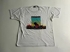 Walk a Mile Shirt Unisex XL White Crewneck Short Sleeve Graphic Tee Vintage USA