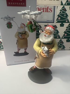 Toymaker Santa 24. 2023 Weihnachtsbaum Punze Andenken Ornament Neu im Karton.