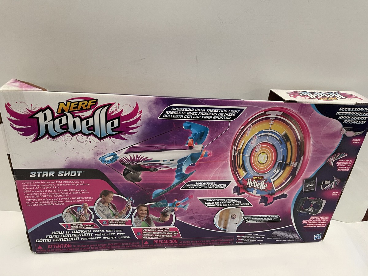 Nerf Rebelle Star Shot Crossbow Targeting Light Competition Target
