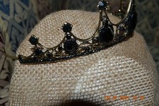 Black Crystal TIARA - Wedding, Pageant, Headband Gorgeous  118 
