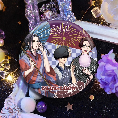 BLUE LOCK Anime Metal Láser Insignia Emblema Broche Decorar Cospaly Dibujos Animados Regalo - Imagen 14 de 16