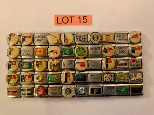 ITALIAN CHARMS WHOLESALE LOT OF 50 PICK YOUR LOT NUMBER FROM THE PICTURES 9MM - 第 2/11 張圖片