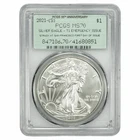 2021(S) Ty.1 American Silver Eagle $1 FDOI Emergency Issue PCGS MS 70