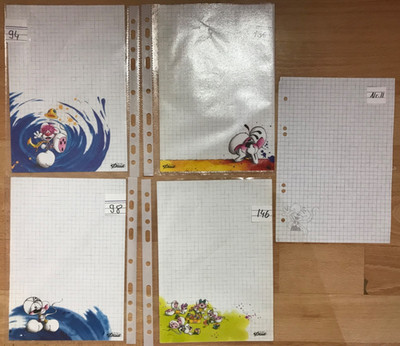 *5er Set* a5 Diddl-Blatt Collegeblock & Nr. 94,98,136,146 Top Zustand *vintage*