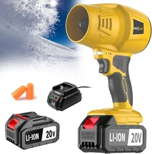 4.0Ah Cordless Snow Blower, Electric Cordless Leaf Blower with Battery and Charg
