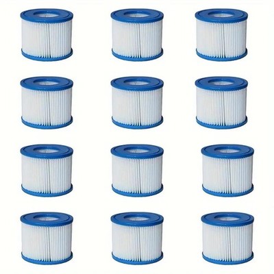For Bestway SaluSpa VI Pool Filter Cartridge 1/12 Pack for Inflatable Hot Tub
