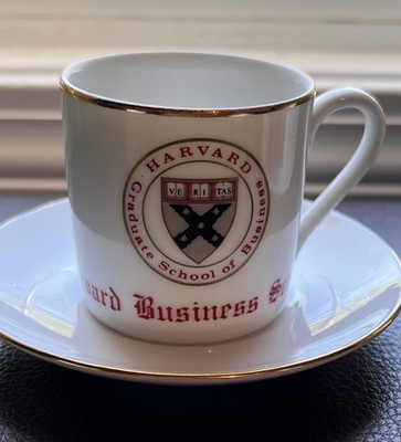 Small Espresso Harvard Business School Cup & Saucer Set 4  (tea cup mug Stein)