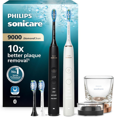 Philips Sonicare Diamondclean 9000 Elektrische Zahnbürste, Doppelpack, Schallzah