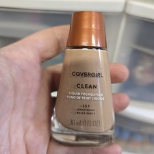 Covergirl Clean Liquid Foundation Glass Bottle Discontinued 153 Sand Beige