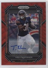 2022 Panini Prizm Rookies Red Wave 99/149 Trestan Ebner #351 Auto 0c6