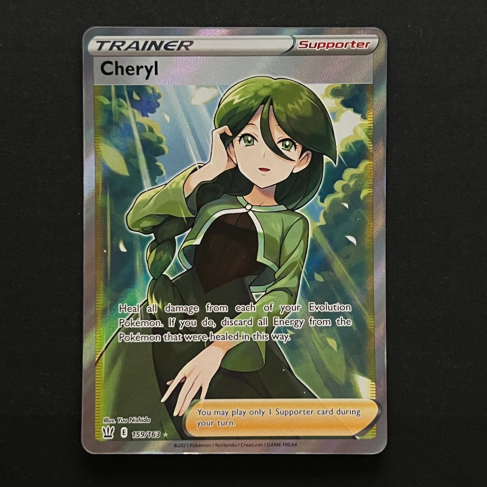 Cheryl (Full Art) 159/163 Swsh05: Battle Styles Holo NEAR MINT