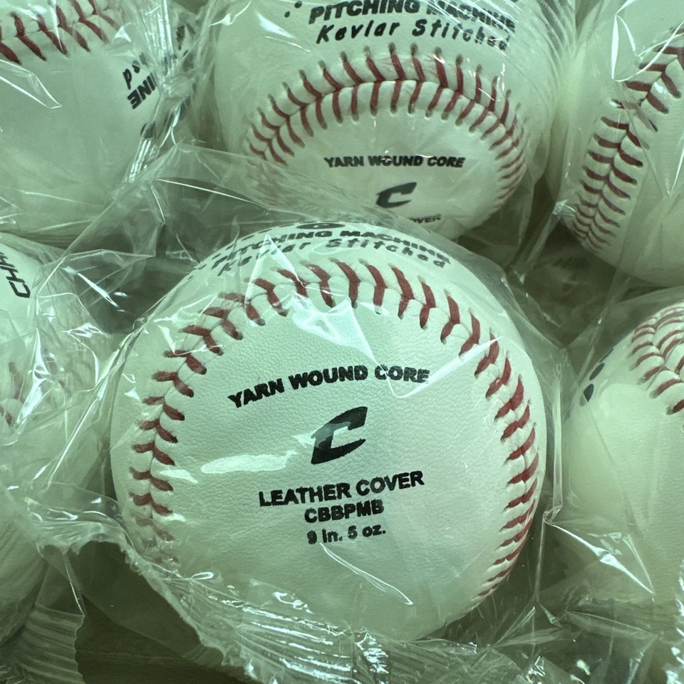 Bolas de beisebol costuradas para máquina de arremesso Champro - Pacote com 12 - Novas em folha - Imagem 4 de 4