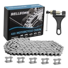 420 Roller Chain with 5 Free Connecting Links and Chain 140 Links 420 Chain