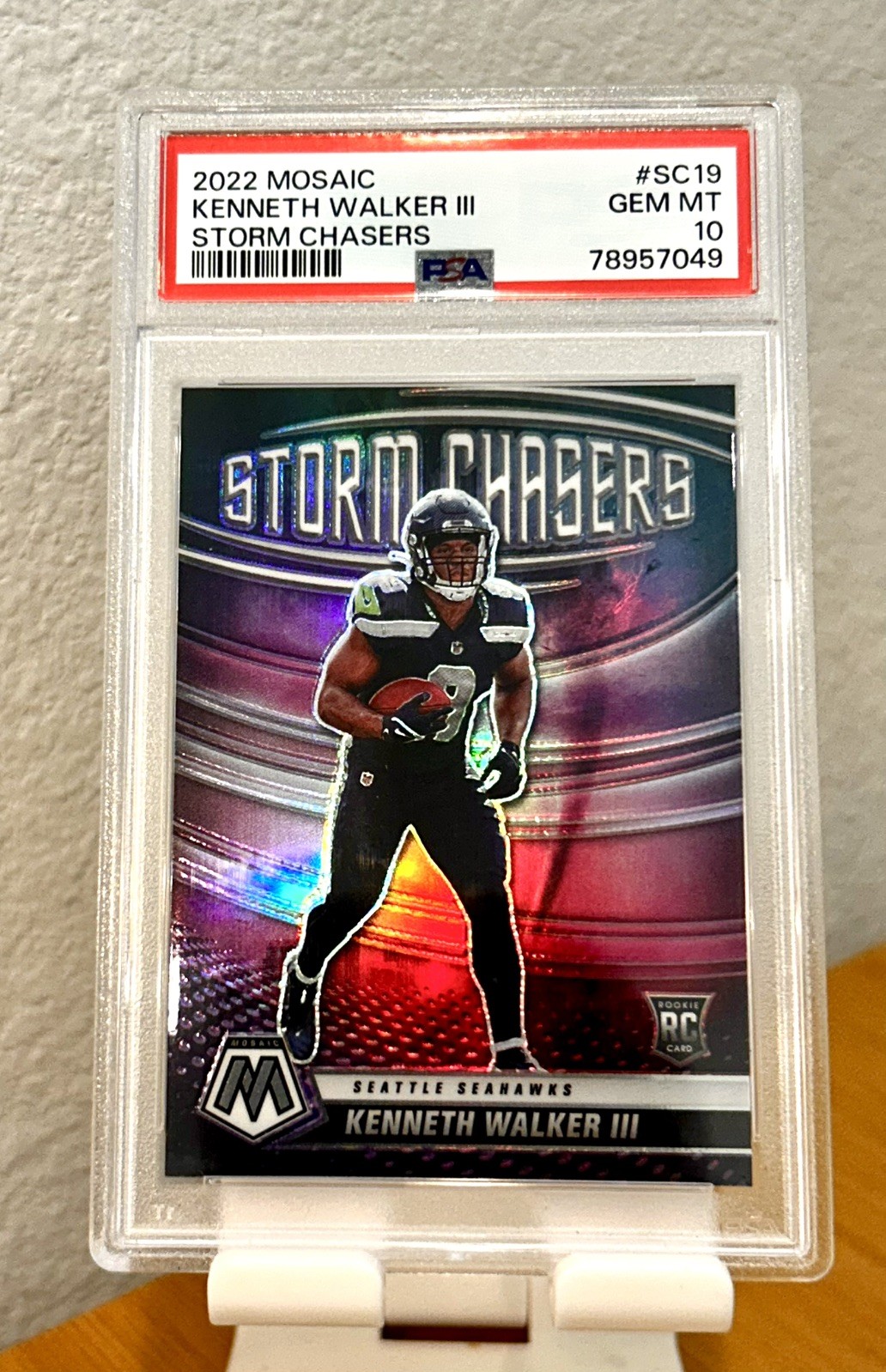 Kenneth Walker III Panini Mosaic Storm Chasers #SC19 Base
