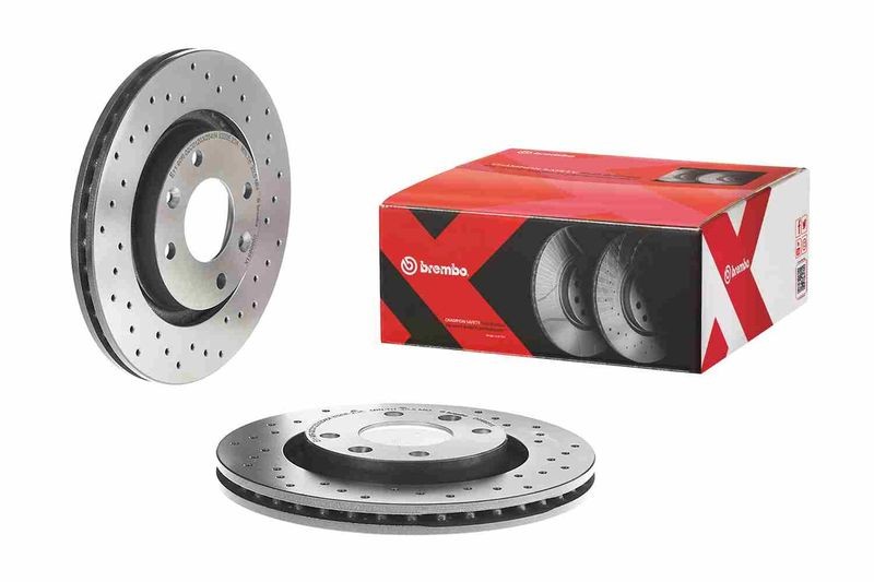 2x Front Brake Discs and Front Brake Pad Set Fits Citroen DS Peugeot Vauxhall - Image 9