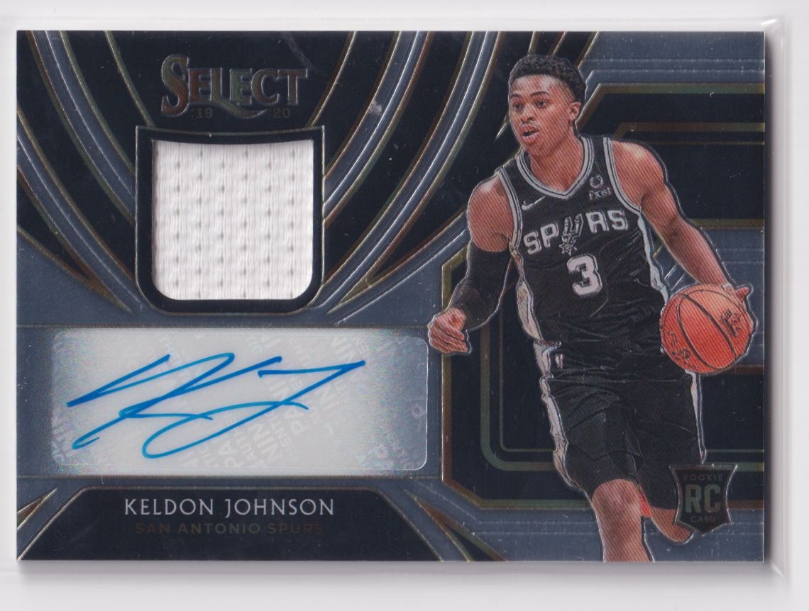 2019-20 Panini Select Rookie Jersey Autographs Keldon Johnson RC Auto /199