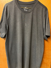 Nike Dri-FIT Men's L Black Crew Neck Short Sleeve Breathable Logo T-Shirt