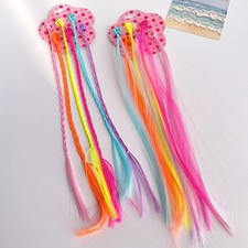 Colored Hair Extensions For Girls hair Clip Hair Accessories Clip with Z6X5