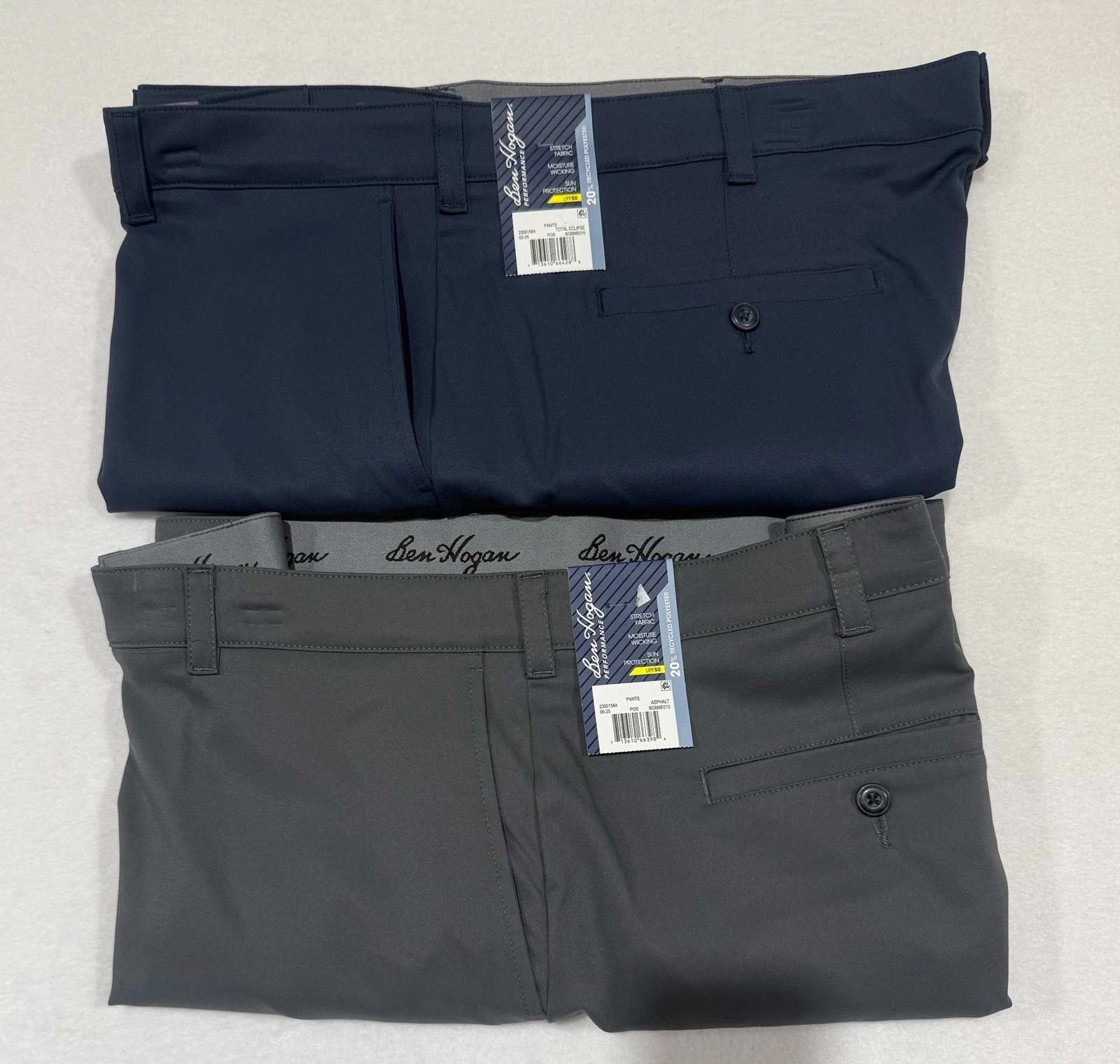 BEN HOGAN Performance Dress Golf Pants Slacks Mens Asphalt Total Eclipse NWT