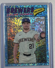 2026Topps Heritage Caleb Durbin Sparkle Parallel Baseball Card Milwaukee Brewers
