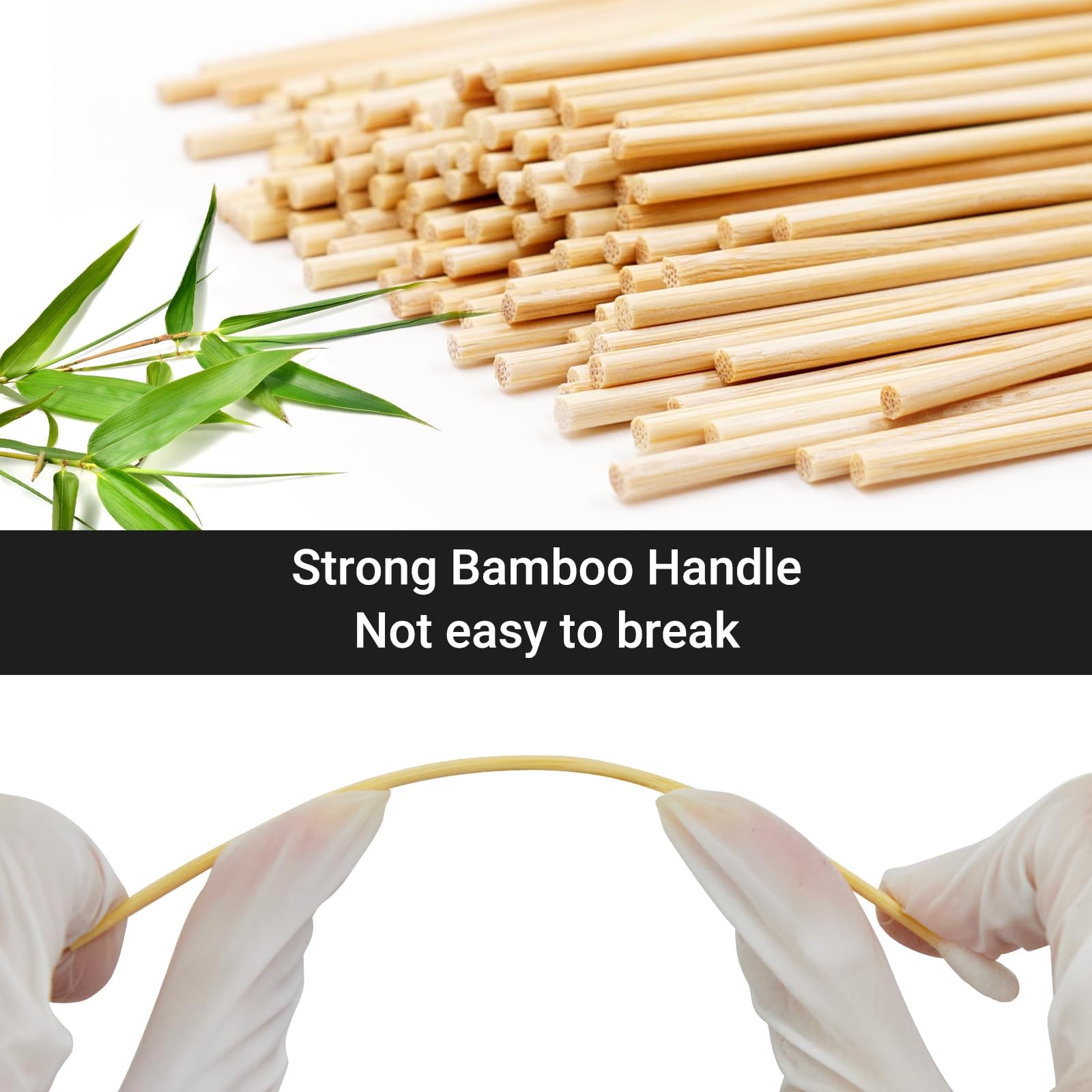 1000 Count 6 Round-tip Long Cotton Swabs Durable Stem, Lint- Free Gun Cleanin...