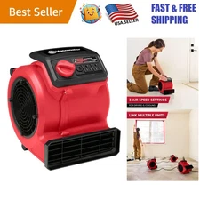 Versatile 3-Speed Floor Fan – Lightweight 156W Blower with Connectable Design