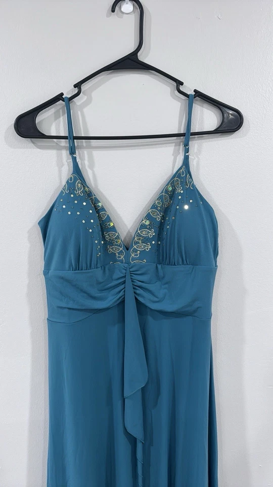 Vestido de hadas caprichoso con lentejuelas adornado Max & Cleo vintage Y2K talla mediana Foto 2 de 4