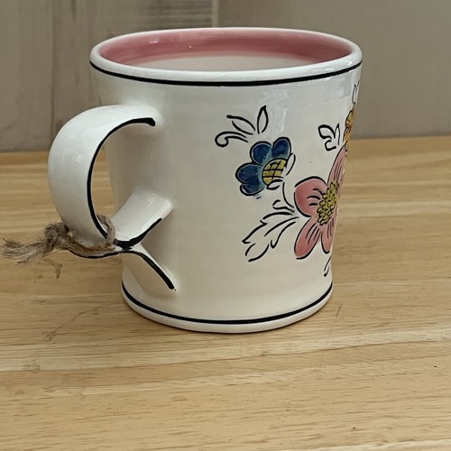 Molly Hatch Flower Patch Mug Home Essentials Pink Band Inside 14oz Discontinued - Picture 5 of 17
