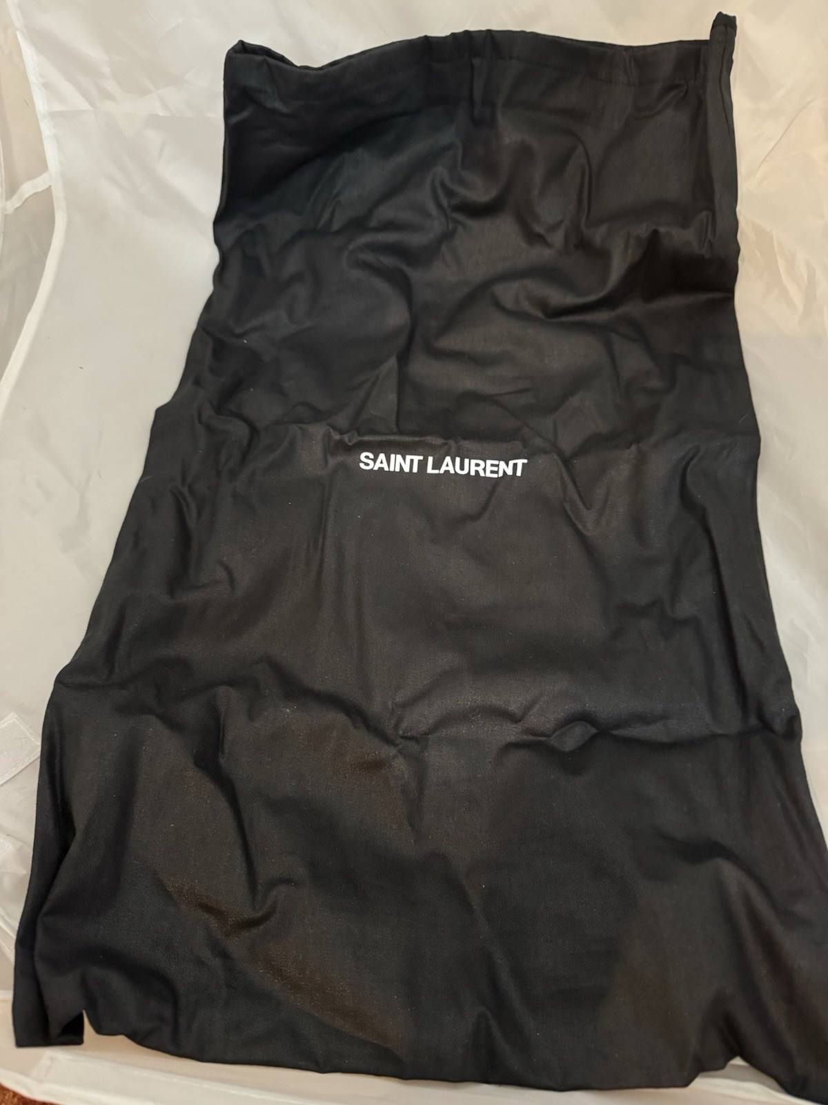 Borsa a tracolla YSL SAINT LAURENT nera vernice borsa shopping