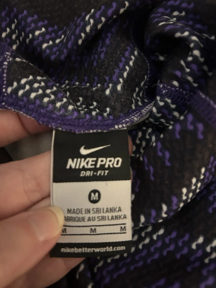 Nike Pro Para Mujer Dri-Fit Hyperwarm Nórdico Infinito Capucha Cuello Talla M Foto 3 de 4