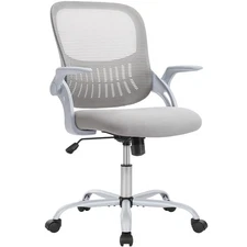 SMUG Office Computer Desk Chair, Ergonomic Mid-Back Mesh Rolling Work Swivel ...