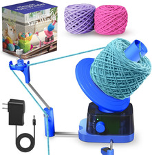 Yarn Winder, Electric Yarn Ball Winder for Crocheting, Efficiently Cake with Str