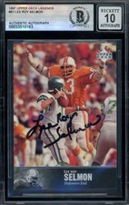 Lee Roy Selmon Gem Mint 10 Beckett BAS Signed 1997 Upper Deck Legends Autograph