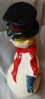 Vintage 1971 Byron Mold Ceramic Snowman Top Hat Scarf Christmas Figurine — photo 4