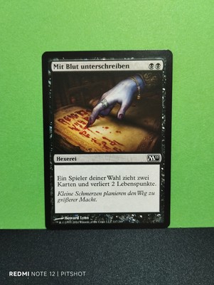 Mit Blut unterschreiben / Sign in Blood - MTG Magic